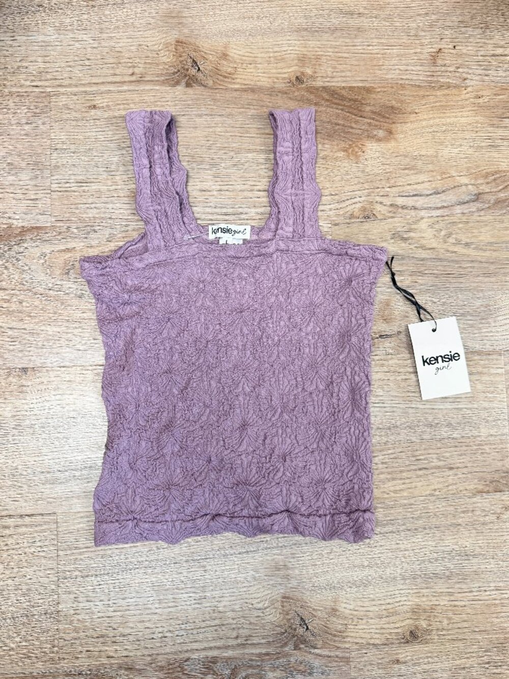 Kensie Girls Size Large 8-10 Girls Purple Tank Top